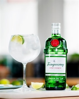 Gin og Tonic med Tanqueray Premium London Dry Gin 